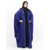 Vêtements ethniques Ramadan Femmes musulmanes Robe ouverte Abaya Prière Vêtement Jilbab Robe Kaftan Abayas Islamique Surdimensionné Jubah Eid