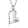 Pendant Necklaces Cremation Jewelry Forever In My Heart Urn Necklace For Ashes Holder Keepsake Memorial Dad/Mom/Sister