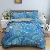 Bedding sets 2/3Pcs Fashion Marbling Duvet Cover Colorful Aesthetics Home Decor Bedding Sets Soft Size Bedding Set