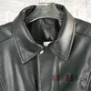 Erkek ceketleri düzensiz açılış deri ceket erkekler gevşek kişiselleştirilmiş tasarım kısa ağır işçilik dikiş pu katlar