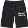 Shorts pour hommes Si vous pensez que je suis génial Rencontrez ma sœur jumelle Funny Cotton Man Group Retro Summer Harajuku Camisas