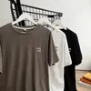 Herren-T-Shirts, T-Shirts, atmungsaktiv, Eisseide, Schlangenknochenmuster, kurzärmelig, Rundhals-Oberteile, Sommer, lockere, einfache Hemd-T-Shirts