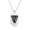 Pendentif Colliers Hip Hop Rapper Collier Bijoux Noir Or Argent Plaqué En Acier Inoxydable Tag Fans Cadeaux En Gros