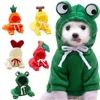 Vêtements pour chiens Vêtements pour animaux de compagnie Chiens Sweat à capuche Fruit Manteau chaud Manteau de chat Pull temps froid pour chiot