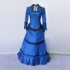 Theme Costume Vintage Gothic Victorian Bustle Period Dress Medieval Renaissance Party Ball Gowns Theater Clothing