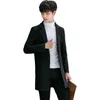 Trench płaszcza płaszcza płaszcza 2023 Wełniane męskie koreańskie kółka dorywcza i jesienna trend 230831