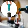 Outils de bar Bouchons de vin en silicone réutilisables Bouchon de bouteilles de boissons pétillantes avec poignée pour garder le vin frais professionnel Sep01