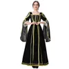 Novo vestido de tribunal medieval vintage europeu de halloween cosplay vestido de princesa drama