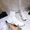 Sapatos de meia designer tênis de corrida velocidade corredor treinadores rendas até treinador mulheres homens sapato corredores tênis moda meias botas estiramento malha sneaker