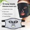 Masseur de visage LED Pon Masque de beauté Instrument USB Électronique IPL Rajeunissement Éclaircit les ridules Éclaircir le teint de la peau 72 Lampes Soins 230831