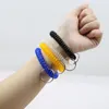 Keychains 5 PCS Loop Wrist Keychain Coil Plastic Eva Spiral Keyring Holder Stretchable Wristlet for Men Women Säkerhets ID Badge Gym Parts