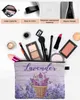 Totes Lavender Flower Basket Makeup Makeup Bag Travel Small Women's Badrum Organiser Children's Storage Pencil Box Caitlin_Fashion_ Väskor