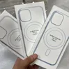 Magsoge Transparente, klare, magnetische, stoßfeste Handyhüllen aus Acryl für iPhone 15 14 13 12 11 Pro Max Mini XR XS X 8 7 Plus Magsafe Charger Ultra