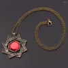 Hanger Kettingen Klassieke Retro Game Dark Souls 3 Ketting Creatieve Ruby Ornamenten Heren Sieraden Geschenken Accessoires Groothandel