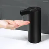 Badtillbehör Set Black Sensor Icke-kontakt Liquid Soap Dispenser för kök Automatisk tvätt Handmaskin Washer Shampoo Diskent