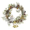 Decorative Flowers Garland Christmas Wreath Beautiful Bells Props Decoration Door Hanging Each Different Sizes Fashionable