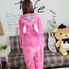 hemkläder kvinnor män barn söta djur onesie pyjamas kostym en bit unisex flanell tecknad fest kostymer anime cosplay jumpsuits hemkläder x0902