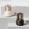 Luchtbevochtigers Nieuwe Kaarslicht Geurverspreider Draagbare 120ML USB Luchtbevochtiger Essentiële Olie Cool Mist Maker Fogger met LED-nachtlampje Q230901
