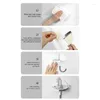 Bath Accessory Set Adhesive Wall Hooks Bathroom With Rotated Tray Under-shelf Towel Hook For Kitchen Cabinet Garage