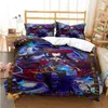 寝具セットGenshin Impact Duvet Cover set black quilt cover sets home textile for nown boys design design design bedding set comforter bedding set r230901