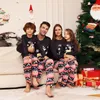 Vêtements de nuit pour femmes Noël Famille Correspondant Vêtements Pyjamas de Noël 2024 Année Mode Vert Père Noël Imprimer Adulte Enfants Ensemble Bébé Barboteuse