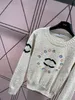 Women's Sweaters Designer Woman Sweater Luxury annel Classic Fashion Coloured embroidery Loose Coat D31H