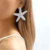 Pendentif Colliers Collier Boucle d'oreille Ensemble Starfish Femmes Filles Or Argent Plaqué Bijoux De Mode Cadeau De Fête 2023 Style HN23428