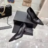 Leer Dames Hoge Hakken Designer Mode Puntige Jurk Schoenen Sexy Stiletto Feestschoenen Schapenvacht Jurk Schoenen Werkschoenen Hoge Kwaliteit Boot Veters Doos