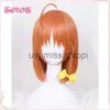 Cosplay perucas sunxxcos takami chika cosplay perucas anime amor ao vivo sol cabelo sintético takami chika amarelo hairpins resistente ao calor peruca boné x0901