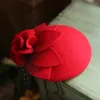 Breite Krempe Hüte Eimer Vintage Reine Wolle Fedora Kappe Frauen Mesh Blume Hut Kopfbedeckung Elegante Damen Herbst Pillbox 230831