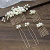 5 PCSt Simulated Pearl Hair Pins Clips and Comb For Women Flowers Hair Combs Wedding Bridal Party Hair Jewelry For Gift Women Headpieces