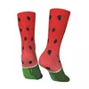 Herrensocken Hip Hop Vintage Wassermelonenmuster Verrückt Unisex Harajuku Nahtlos bedruckt Lustige Neuheit Happy Crew Socke Jungen Geschenk