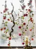 Vases Rose Vine Winding Artificial Flower Moon Wall Hanging Floral Landscaping Decoration Arch