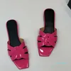 Sandals Slippers Slides heeled Flat heels Square open toe shoes women's designers Leather outsole pretty Casual shoes