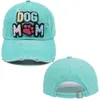 Gorras de bola Letra Perro Mamá Gorra de béisbol Para mujer Al aire libre Lavado Visera Sombrero Moda Mujer Chapeau Algodón Casquette Gorras Para Mujer 230831