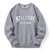 Men's Hoodies York 1524-1664 Hip Hop Letter Man Pullovers Lose Oversizezed Polare Hooded Casual Podstawowe ubrania Kreatywne