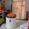 Nawilżacze Zamieszkaj wulkaniczny płomień aromaty olejek eteryczny dyfuzor powietrza nawilżacz USB przenośny oczyszczacz z lampą lekką zapachowy humidifier Q230901