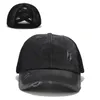 Kapity kulowe Ogon Baseball Cap Kobiety Zwykłe umyte bawełniane ciężarówki Casual Summer Hat Glitter Brim Satin Dad Hats 230831