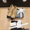 Nya C Baotou Single Shoes Women Flat Bottom Sling-back Matchande mångsidig tjock häl Kvinnor Högklackade Singles Shoes