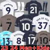 Men Kids 23 24 الابن الابن لكرة القدم قمصان 2023 2024 قميص جيرسي لكرة القدم Maddison Liris Romero Perisic Kulusevski Bentancur Kane Richarlison Pedro Porro Player