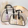 Totes Mulheres Marca de Luxo Grande Capacidade Maquiagem Maquiagem Saco Colorido Portátil Face Wash Viagem PVC Transparente Caixa Impermeável Caitlin_Fashion_ Bags