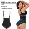 Tummy Control Body Shaper Body Suit Ladies Body Fajas Women's Shapers Thong Shapewear Bodysuit With Zipper Waist Trainer