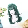 Cosplay Wigs LANLNA Green Middle length Wig Straight Lolita Wigs Cosplay Wigs Heat Resistant Synthetic Hair Anime Party Hair x0901