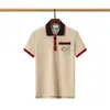 Designerska marka męska koszulka z krótkim rękawem w kolorze polo szyi czarno-białe haft monogram