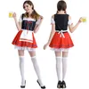 Karnaval Oktoberfest Dirndl Kostüm Elbise Kadınlar Almanya Bira Maid Tavern Wench Garson Kıyafet Cosplay Cadılar Bayramı Fantezi Parti