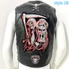 Herenvesten Moto lederen vest patch motorfiets mouwloos jasje biker casual streetwear vest locomotief club punk veste