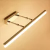 Wandlamp Modern Nordic Led voor badkamer Gouden Zwart Zilver Aluminium Spiegelijdelheid Verstelbaar Draaibaar Binnenverlichtingsarmatuur