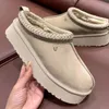 مصمم النعال النساء Goldencoast Clog Slipper Tasman Shearling Slides الكلاسيكية المصغرة الأزر