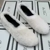 Leather and fur integrated soybean shoes for women winter white plush shoes plush for pregnant women one foot lamb fur shoes large cotton ladybug shoes