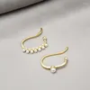 Baumeln Ohrringe Vintage Perle Zirkon Ohr Clip Für Frauen Keine Durchbohrten Retro Manschette Hochzeit Partei Koreanische Mode Schmuck Großhandel geschenk